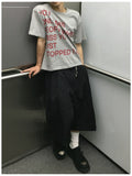 Trying Lettering Crop Short Sleeve T-shirt