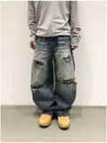 Zey destroyed washed denim pants