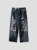 Destroyed Vintage Black Denim