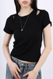 Layered short sleeve T-shirt