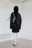 Leather padded jumper