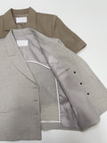 [summer] Repair Van Double Crop Half Jacket