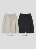 Mio Basic Pintuck Bermuda Pants