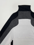 Half Moon Ribbed Half-Pola T-Shirt