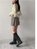 Tail Sheep V-Neck Loose Fit Knit