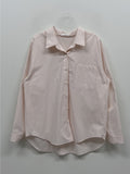 Pastel Poplin Cotton Over Fit Shirt