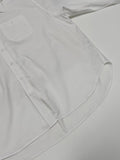 Creme Two-Pocket Cotton Over Fit Shirt