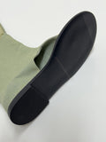 Denim Folding Toe Open Flip Flop Boots