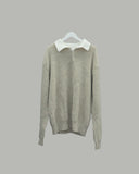 Popping collar knit