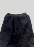 Diagonal Camo Balloon Cargo Pants