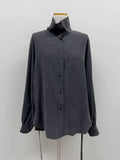 Powder Two-Way Belted Loose-Fit Shirt