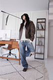 biting wide denim