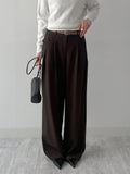 Launer Pocket Two-Tuck Wide Slacks