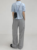 [summer] Planning cargo banding wide pants