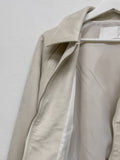 Raglan suede short blouson