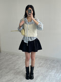 Tiered Flare Mini Skirt