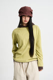 Contrast hood string t-shirt
