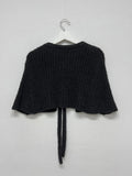 Boucle Strap Cape Cardigan