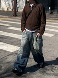 Multi Brush Washed Denim