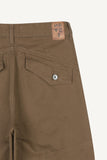 Utility Pintuck Wide Cotton Pants