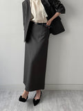 [Setup Available/Three-Piece] Bird H-Line Long Skirt