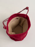 Suede Shoulder Bucket Bag