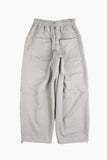 Terry wide belted sweatpants