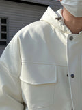 Whitey Fork Leather Hood Jumper