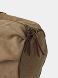 Marble Canvas Leather Boston Bag