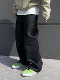 Edge raw straight denim