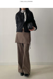 [Winter ver.] Beryl Wrap Skirt Boot Cut Slacks