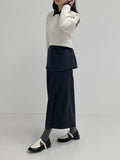 Pie Bustier Wrap Loose Fit Shirt