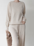 [Premium] Timo Whole Garment Ribbed Setup Top
