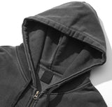 Running pigment hood zip-up