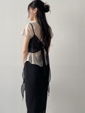 Rookie Chiffon Layered Bustier