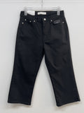 202 Slit Cotton Capri Pants