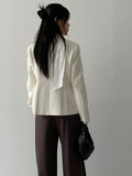 Lien V-Neck Tie Blouse