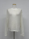 Boucle See-Through Knit T-Shirt