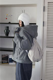 Nordic snow cardigan zip-up
