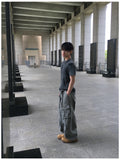Finer Shoulder Panel Washed Short Sleeve T-shirt