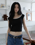 Lace Boat Neck Ringer Tee
