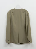 Simon No Collar Loose Fit Jacket