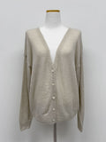 Enne Alpaca V-Neck Loose-Fit Cardigan