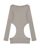 Curved Cut Layered Tee