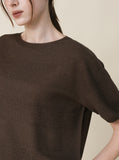 [Premium] Whole Garment Lino Linen Short Sleeve Knit