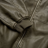 Garment Washed Leather JK