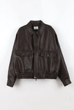 Berin Leather Blouson Jacket