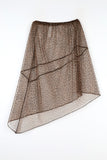 Leopard layered skirt