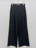 Launer Pocket Two-Tuck Wide Slacks