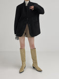 Oat Mohair Over Fit Coat Jacket
